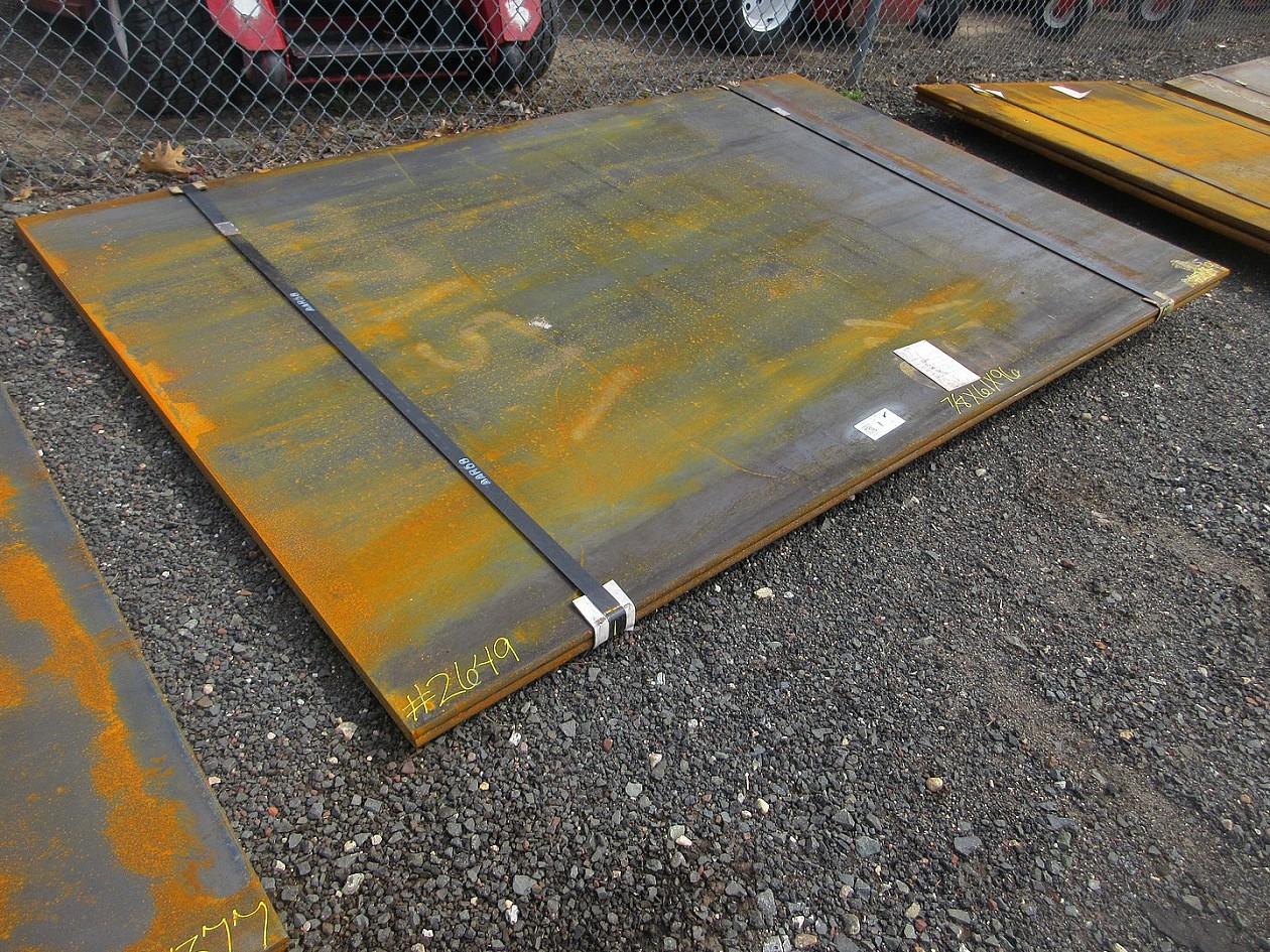 (2) STEEL ROAD PLATES